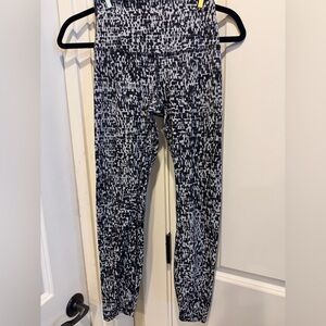 lululemon athletica Black and White Patterned Leggings